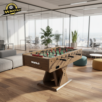 Table de football en bois massif Sportcraft pour l'intérieur – Jeu de baby-foot manuel