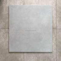 Sol en microciment 800x800mm gris nuage mat, carrelage en céramique et porcelaine pour salle de bain, hôtel, école
