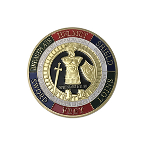 Cầu nguyện kỷ niệm thu tiền xu Áo giáp của thần mạ vàng thách thức tiền xu - Product Image 2