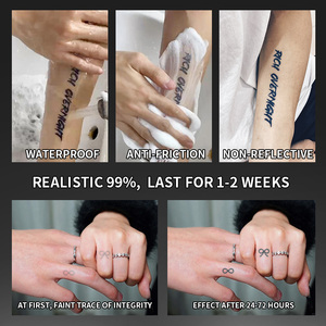 Set di Tatuaggi Temporanei Semi-Permanenti Impermeabili e Resistenti al Sudore, Durata 2 Settimane, Tatuaggi Realistici a Base di Erbe Anti-Frizione per Braccia - Product Image 5