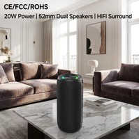 Innovador Altavoz Inalámbrico MP2-1 de 20W con Sonido Envolvente HiFi, Resistente al Agua IPX7, para Escritorio Moderno y Sala de Estar