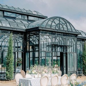 Serre de luxe avec accents <span class=keywords><strong>en</strong></span> <span class=keywords><strong>fer</strong></span> forgé, climatisation automatique pour les jardiniers sérieux - Product Image 5