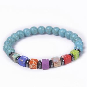 Bracelet en pierre naturelle avec perles de verre colorées Tranquillité – Offre directe usine, support après-vente - Product Image 4