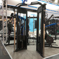 TOPTONS Gym Fitness Equipment / Multi Functional Trainer Multi Gym Station Fonction Double Poulie Système Câble Crossover Trainer