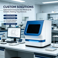 Fabrication sur mesure de châssis pour dispositifs médicaux, usinage CNC, acier inoxydable, coque d'instrument d'analyse génétique, usine source OEM/ODM