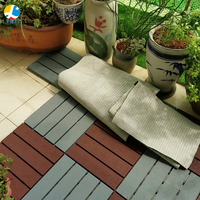 Carrelage de pont en bois et plastique Composite, bricolage, Interlock, carrelage de pont, porche, piscine, balcon, arrière-cour