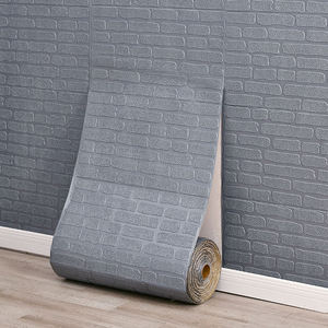 3D bọt gạch tường cuộn tự dính trang trí hình nền tấm chống thấm nước cho trang trí nội thất - Product Image 3