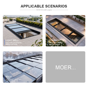 Fenêtre de toit ouvrante motorisée en profilé aluminium, personnalisée, électrique, automatique, rétractable, pour patio - Product Image 5