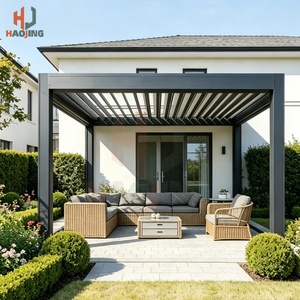 Pergola Bioclimatique de Luxe en Alliage d'Aluminium avec Lames Orientables, Gazebo de Jardin Extérieur <span class=keywords><strong>6x3</strong></span>, Pergola Motorisée Moderne en Métal Étanchéifiée - Product Image 1