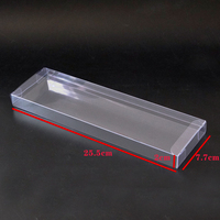 Petite boîte pliante en plastique PVC transparent personnalisée, matériau PET transparent recyclé, utilisé pour les couvercles d'emballage alimentaire