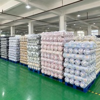 Tissu Jacquard Brocart Teint Fil à Fil pour Filles, Direct Usine, 100% Polyester, Résistant à l'Abrasion, Anti-Boulochage/Anti-Étirement, 180 GSM, Densité Moyenne