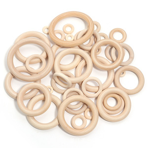Anelli Circolari Fai-da-Te in <span class=keywords><strong>Legno</strong></span> Lucidato Color Naturale Manufatti per Fibbie per Borse Accessori di Gioielleria Anelli a Tracolla Creativi in <span class=keywords><strong>Legno</strong></span> - Product Image 4
