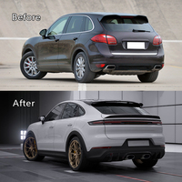 Kit de Protection et Décoration Complet PP 2025 Turbo Headstock 100% Compatible Installation Facile pour Porsche Cayenne 2011-2017 JHBSJ022