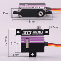 PTK 8815 MG-D 15KG Servo tout métal planeur à engrenages aile fixe RC modèle avion Programmable couple élevé Drones accessoires