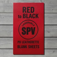 Feuille de similicuir 12x24 rouge/noir en gros avec adhésif thermocollant, vierge et gravable au laser, pour patchs décoratifs de chapeaux de golf