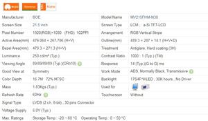 Wholesale <strong>21.5</strong> Inch TFT <strong>LCD</strong> Industrial <strong>Monitor</strong> with IPS Panel BOE MV215FHM-N30 New <strong>21.5</strong> Inch <strong>LCD</strong> Panel - Product Image 4