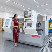 Tour CNC MARCH EXPO CK6160-1500 220V avec commande numérique Fanuc, moteur robuste, lit plat, mandrin manuel