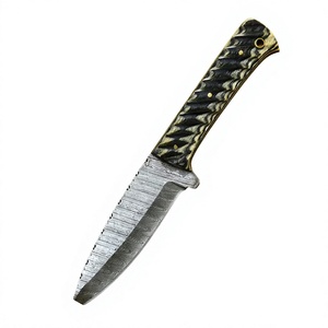 Cuchillo de caza de acero inoxidable con mango texturizado y diseño de hoja fija para equipo de exterior, venta al por mayor, cuchillos de caza - Product Image 5
