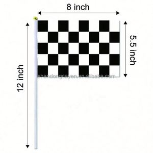 ขายส่งธงพลาสติกสองด้านแบบมีด้ามจับราคาถูกจากโรงงานโดยตรง ธงโบกมือสำหรับโปรโมชั่นแคมเปญ - Product Image 2