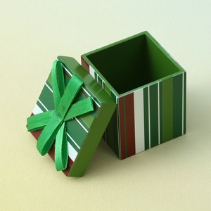 Haute qualité Dollhouse1:12 Mini plastique bricolage jouet 1:12 échelle noël cadeau boîte décoration boîte accessoires modèle jouets - Product Image 5