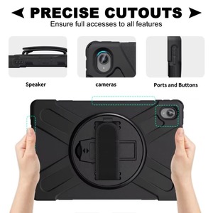 Étui robuste en plastique avec support rotatif à 360 ° à la mode avec bandoulière pour <span class=keywords><strong>Lenovo</strong></span> Tab <span class=keywords><strong>P11</strong></span> <span class=keywords><strong>Plus</strong></span>/<span class=keywords><strong>P11</strong></span> 2021/2020 - Product Image 2