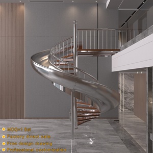 บันไดดูเพล็กซ์บันไดหินอ่อนหินธรรมชาติบันไดบ้านบันไดเหล็กและไม้บันไดโลหะออกแบบบันไดบ้าน - Product Image 1