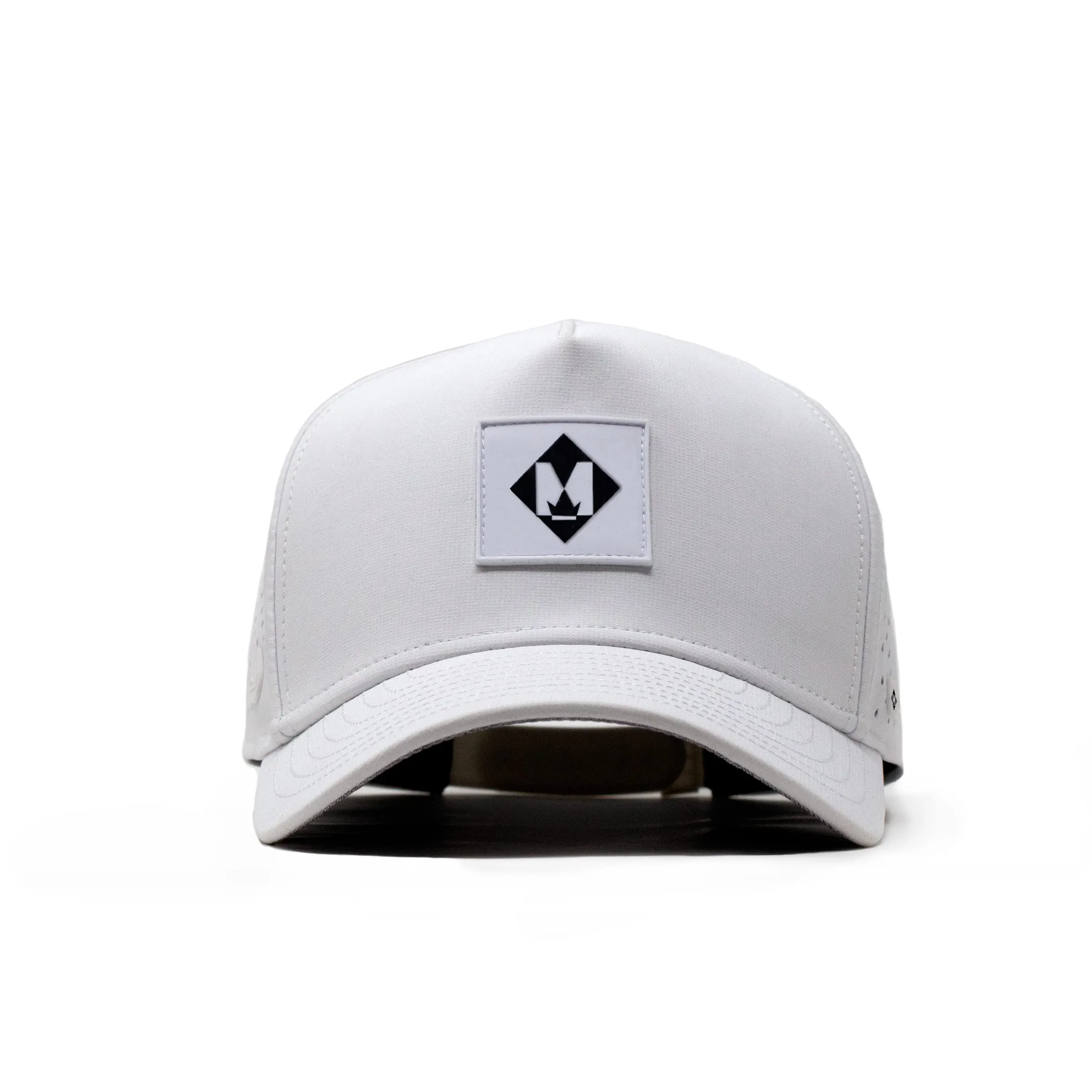 תיקון מותאם אישית לוגו 5 פנל מצויד לייזר חור מחורר עמיד למים כובע, לנשימה מהיר יבש גולף Caps
