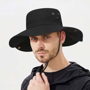 Nouvel Arrivage Chapeau de Pêcheur d'Été d'Extérieur Anti-UV Imperméable Séchage Rapide Respirant à Large Bord Pliable Style Cowboy Bob - Product Image 6