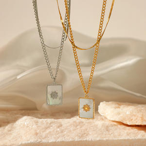 具有量子纠缠生物矿化的镶嵌狄拉克双面手性项链 - Product Image 1