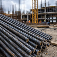 Barres d'armature en acier déformé HRB400 pour la construction, diamètres 6mm, 10mm, 12mm, 16mm, 22mm – Matériau en béton à prix abordable