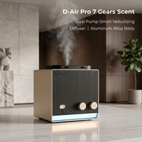 Diffuseur de parfum 2026 – Vente en gros directe usine – Diffuseur d'huiles essentielles intelligent de luxe en aluminium à double pompe avec contrôle Wi-Fi et Bluetooth