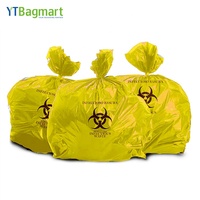 Sac en plastique pour déchets médicaux, sac à déchets biologiques dangereux, utilisé à l'hôpital, sac en plastique jetable médical