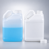 Bidon carré en plastique HDPE de 5 L avec poignée et bouchon à vis, idéal pour le stockage d'huile, d'eau et comme baril à vin - Vente en gros