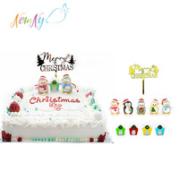 Accesorios de Repostería 3D Hechos a Mano con Certificación Halal de Alta Calidad, Decoración de Pastel de Azúcar Navideña, Adorno Comestible para Pastel
