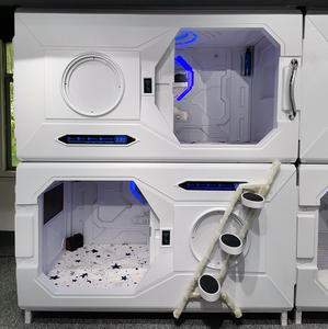 Diseño de cápsula espacial japonesa individual moderna, cama ignífuga para <span class=keywords><strong>Hotel</strong></span>, hostal, escuela, dormitorio, apartamento de Hospital, Panel de madera hecho - Product Image 2