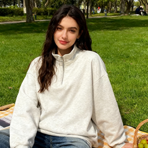 <span class=keywords><strong>Felpa</strong></span> Invernale da <span class=keywords><strong>Uomo</strong></span> in Pile <span class=keywords><strong>con</strong></span> Collo Alto a Mezza Zip, Foderata, Maglia Base Anti-Restringimento, Motivo Tinta Unita - Product Image 4