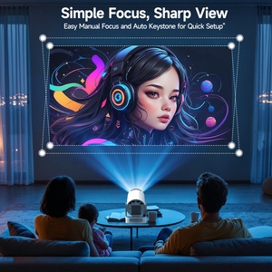 Proyector Inteligente Magcubic LCD HY300 Pro+ Compatible con 8K 720P Android 14, Proyector LED con 170 ANSI Lúmenes, Base con Altavoz - Product Image 3
