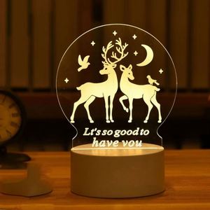 Linterna LED 3D de Acrílico y PVC con Forma de Oso y Dinosaurio, Lámpara Nocturna Infantil Portátil, Ecológica, Decoración para Dormitorio, Camping, Navidad, Bodas - Product Image 2