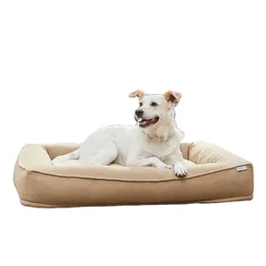 Хит продаж, дизайнерская кровать для собак xl, Прочный Диван, водонепроницаемый, моющиеся ортопедические кровати для собак