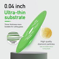 Disque de coupe diamanté Fullux 100 mm (4 pouces) pour verre, lame de scie diamantée pour le polissage et la découpe de carreaux de céramique et de jade vert
