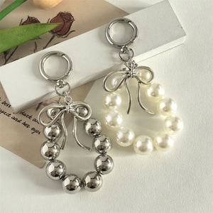Acrylic Korean Style Bow-Knot Bead <b>Keychain</b> Bag Packaging Charm DIY Niche <b>Personalized</b> Phone Charm - Product Image 3
