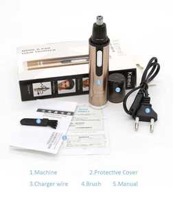 Kemei-KM-6619 <span class=keywords><strong>de</strong></span> limpieza <span class=keywords><strong>Nasal</strong></span>, <span class=keywords><strong>recortadora</strong></span> <span class=keywords><strong>de</strong></span> pelo recargable, no daña la cavidad <span class=keywords><strong>Nasal</strong></span> - Product Image 6