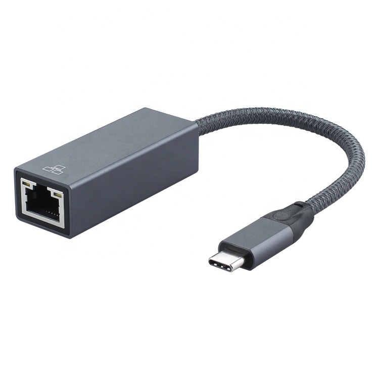 Адаптер ult-unite с USB C на Ethernet, портативный 1-гигабитный сетевой адаптер 10/100/1000 Мбит/с Type C на RJ45 Ethernet