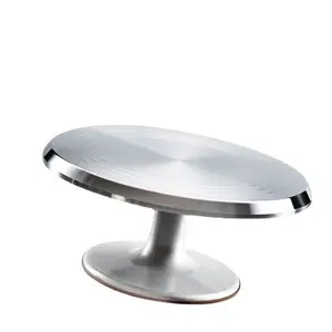 High-quality Baking Tool Supplies Metal Aluminium Alloy Cake Turntable Cake Rotating Decorating Stand Set For Cake