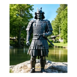 <span class=keywords><strong>Statue</strong></span> de samouraï japonais en bronze grandeur nature pour jardin extérieur, sculpture en laiton, homme debout - Product Image 1