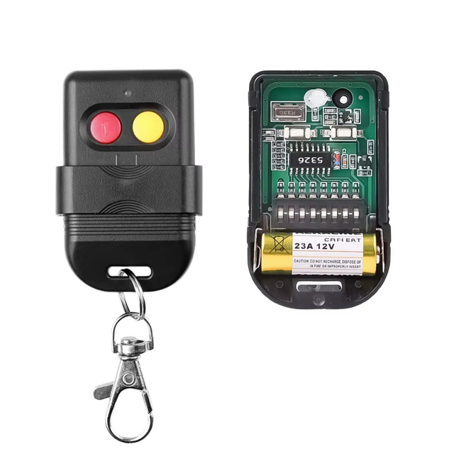Universal 4 Keys 330mhz-433mhz Cloning Copy Code Garage Door Remote Control PT/SC/LX/HX/HT Dial Code Metal 2 Buttons CHJ