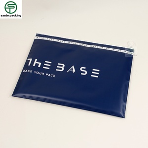 Customized Printed Korean-style Retro Clothing Zipper Bags, German Velvet Thermal Underwear Self-sealing CPE Pull Ring Bags - Product Image 5
