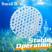 Medio Biológico MBBR de HDPE Virgen 100% de Grado Alimenticio para Piscifactorías, Acuicultura RAS, Reactor de Biopelícula de Lecho Móvil