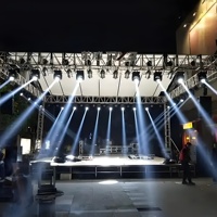 Estructura de Truss de Aluminio para Publicidad, Soporte para Iluminación LED de Escenario, Exhibición de Truss para Paredes y Portones