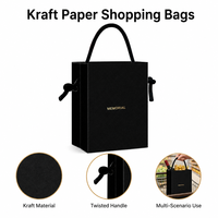 Sacs de courses en papier kraft personnalisés pour supermarché, sacs d'épicerie marron à poignée torsadée, vente en gros avec logo, écologiques